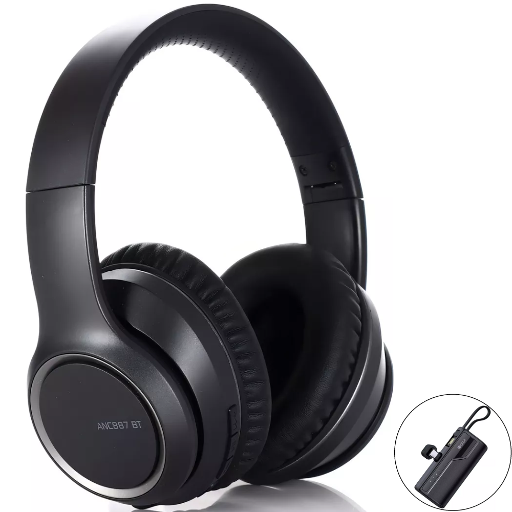 Audífonos Bluetooth Profesionales Con Cancelación De Ruido y Micrófono + Power Bank De Regalo