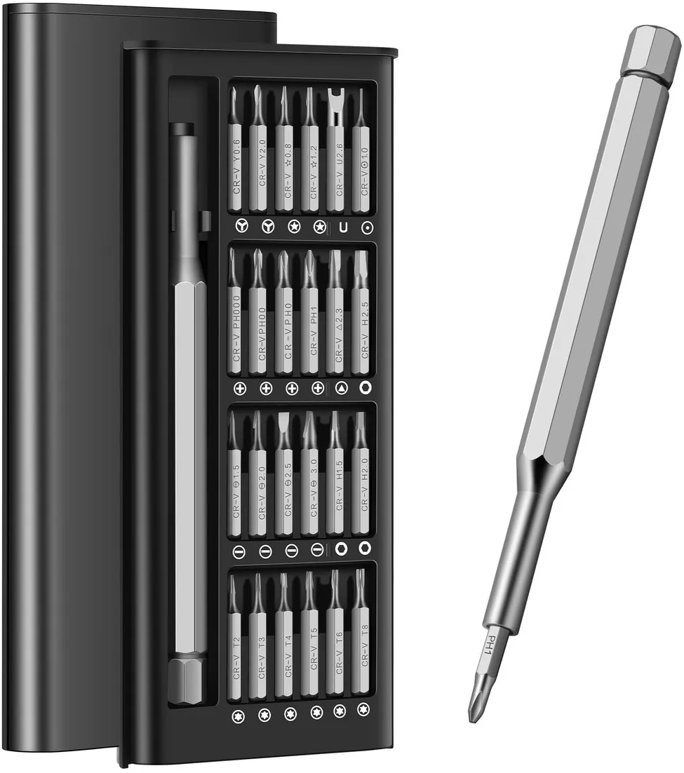 Kit Destornilladores 24 En 1 Alta Precisión Magnético + Estuche