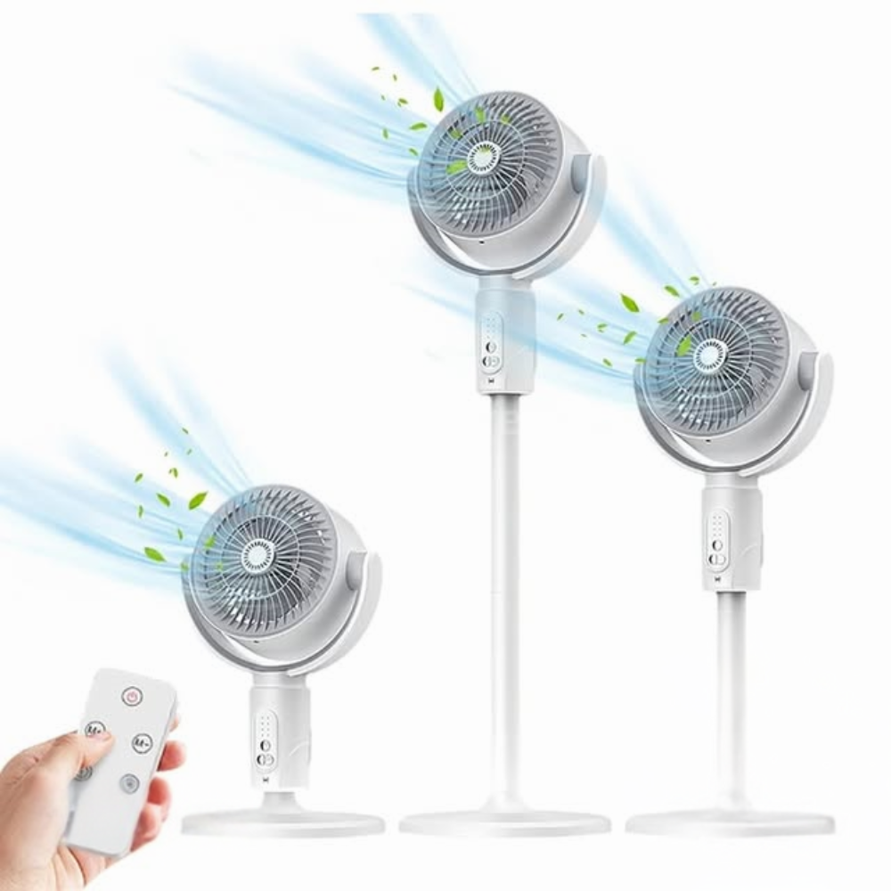 Ventilador De Alda Velocidad 3 Modos Hogar Oficina Moderno Recargable Usb