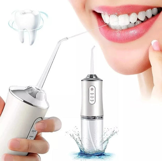 Irrigador Bucal De Dientes Portátil Con Limpiador De Lengua Recargable Usb