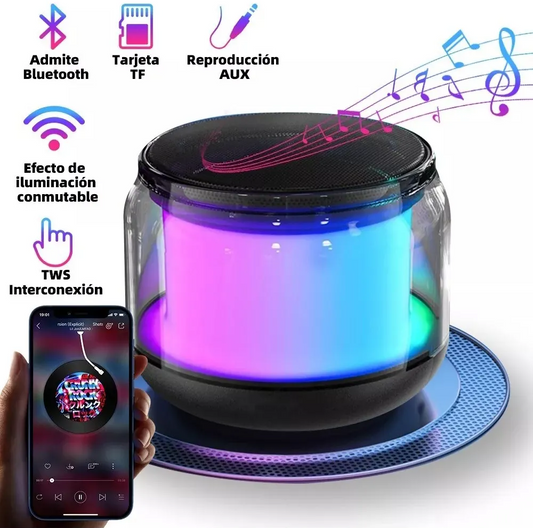 Parlante Bluetooth Bocina Inalámbrica Portátil Gamer RGB Mini Altavoz Speaker