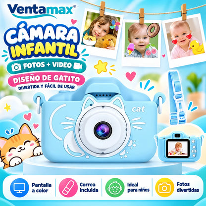 Cámara Digital Recargable Para Niños Con Juegos Imagen Fotos Y Videos