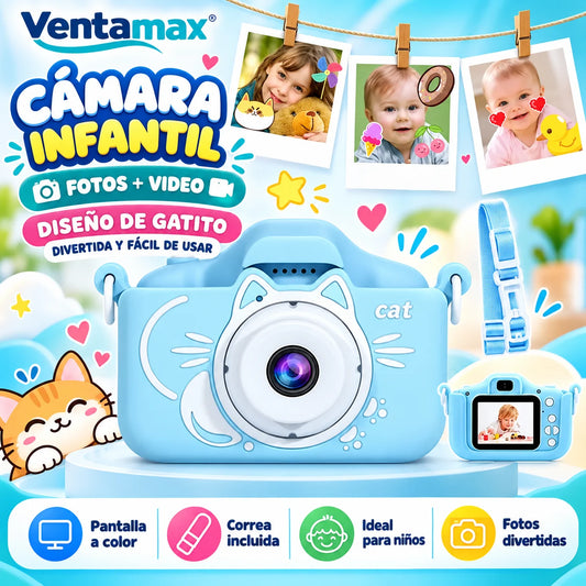 Cámara Digital Recargable Para Niños Con Juegos Imagen Fotos Y Videos