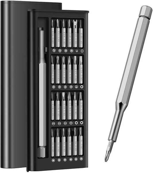 Kit Destornilladores 24 En 1 Alta Precisión Magnético + Estuche